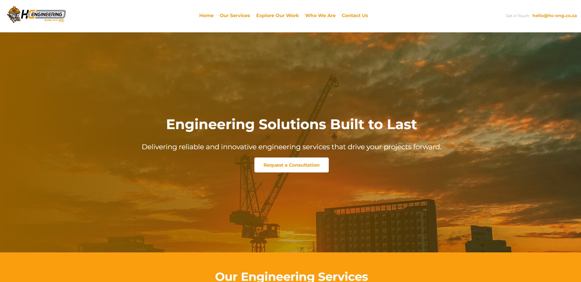 HC Engineering Website