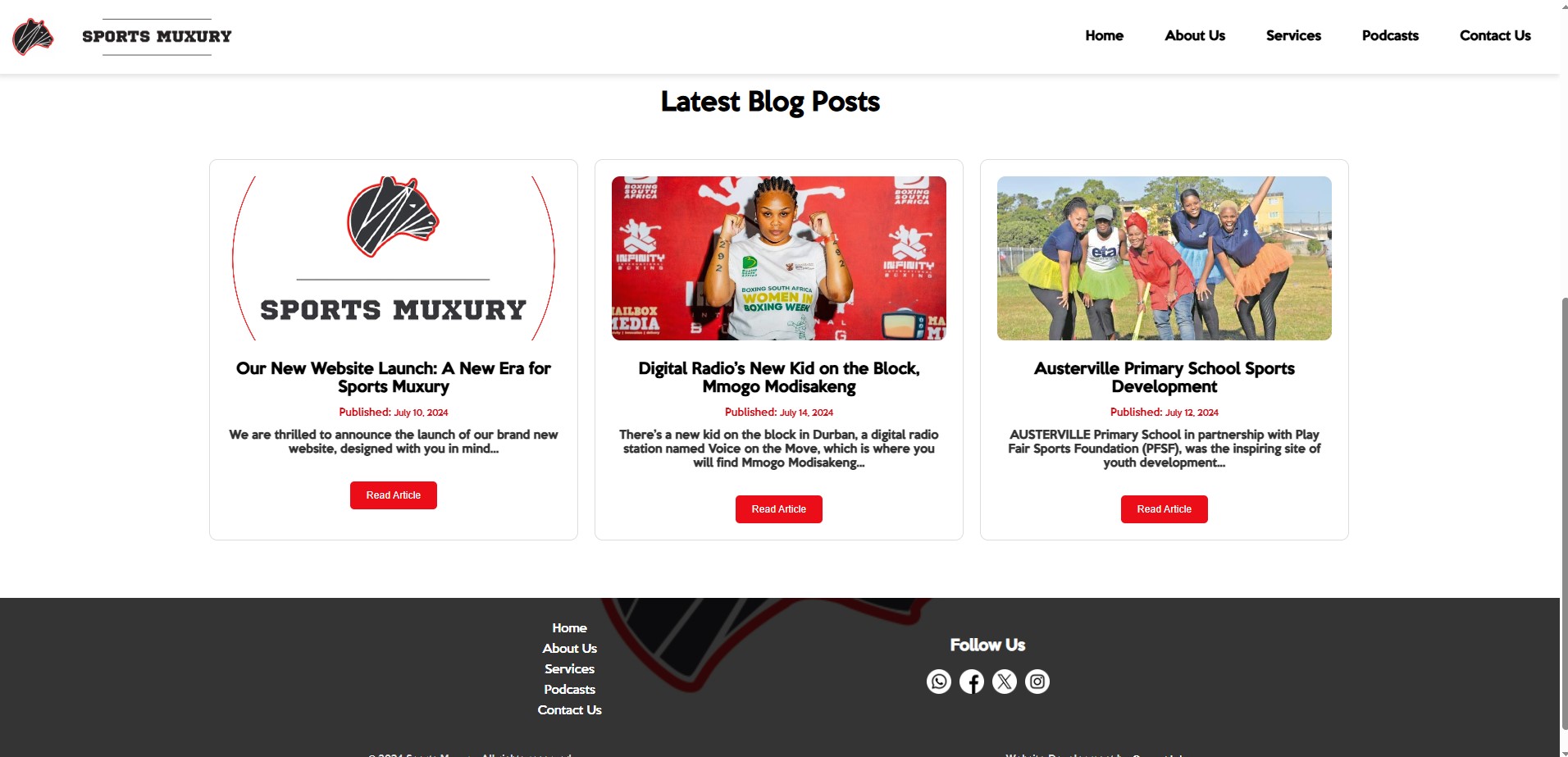 Sports Muxury Website